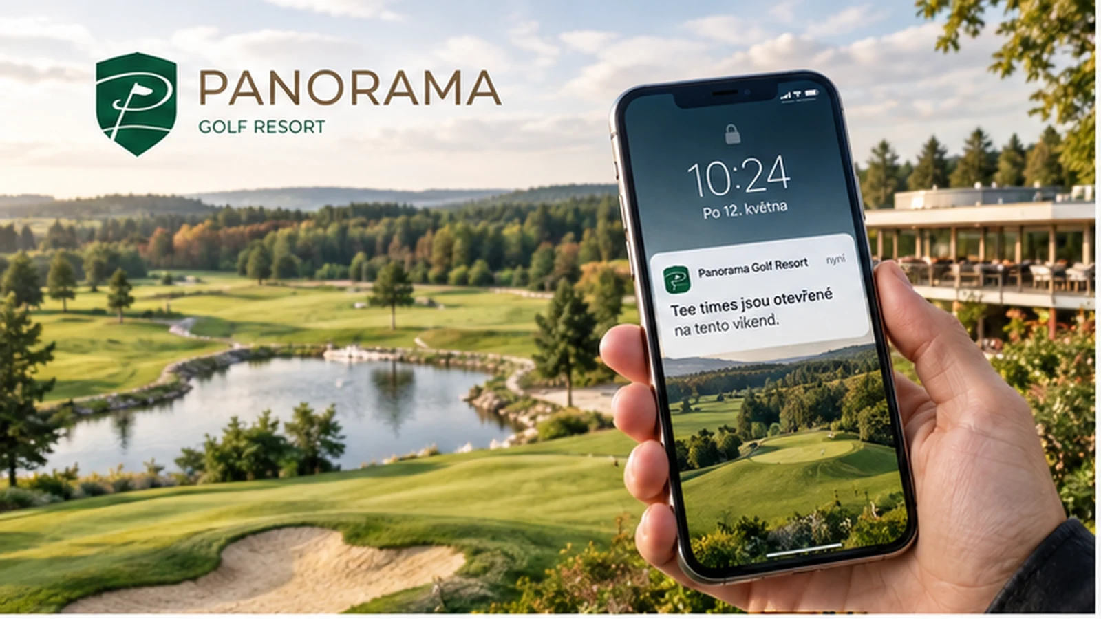 Panorama Golf Resort a telefón s webovou notifikáciou o golfových dátach