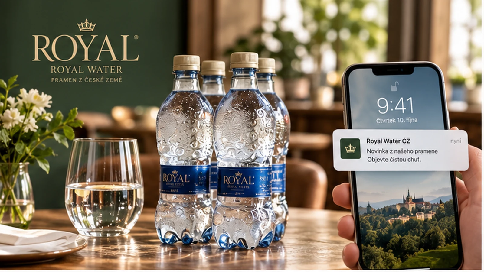 Royal Water CZ a telefón s novinkami o produktoch oznámenia