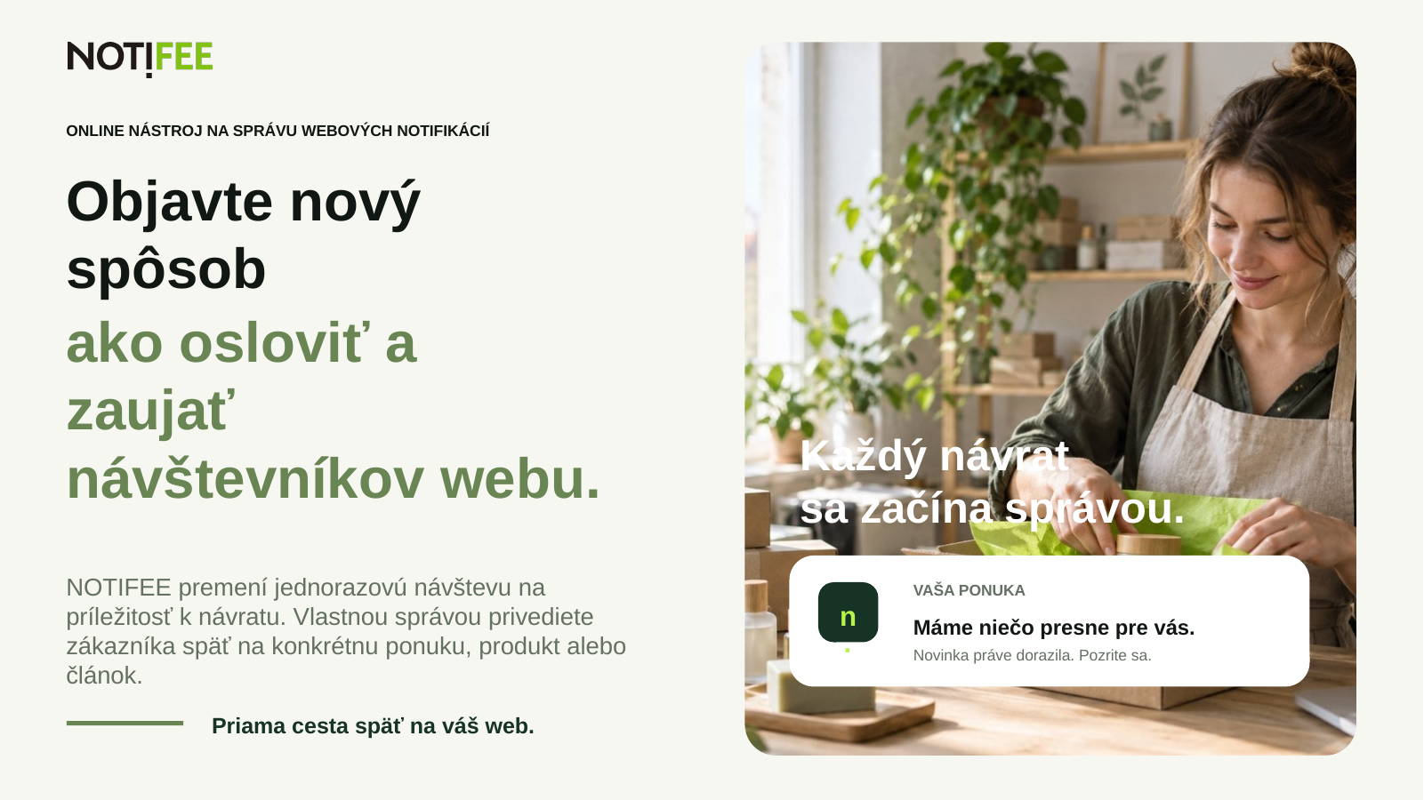 Brožúra NOTIFEE, strana 1 z 11