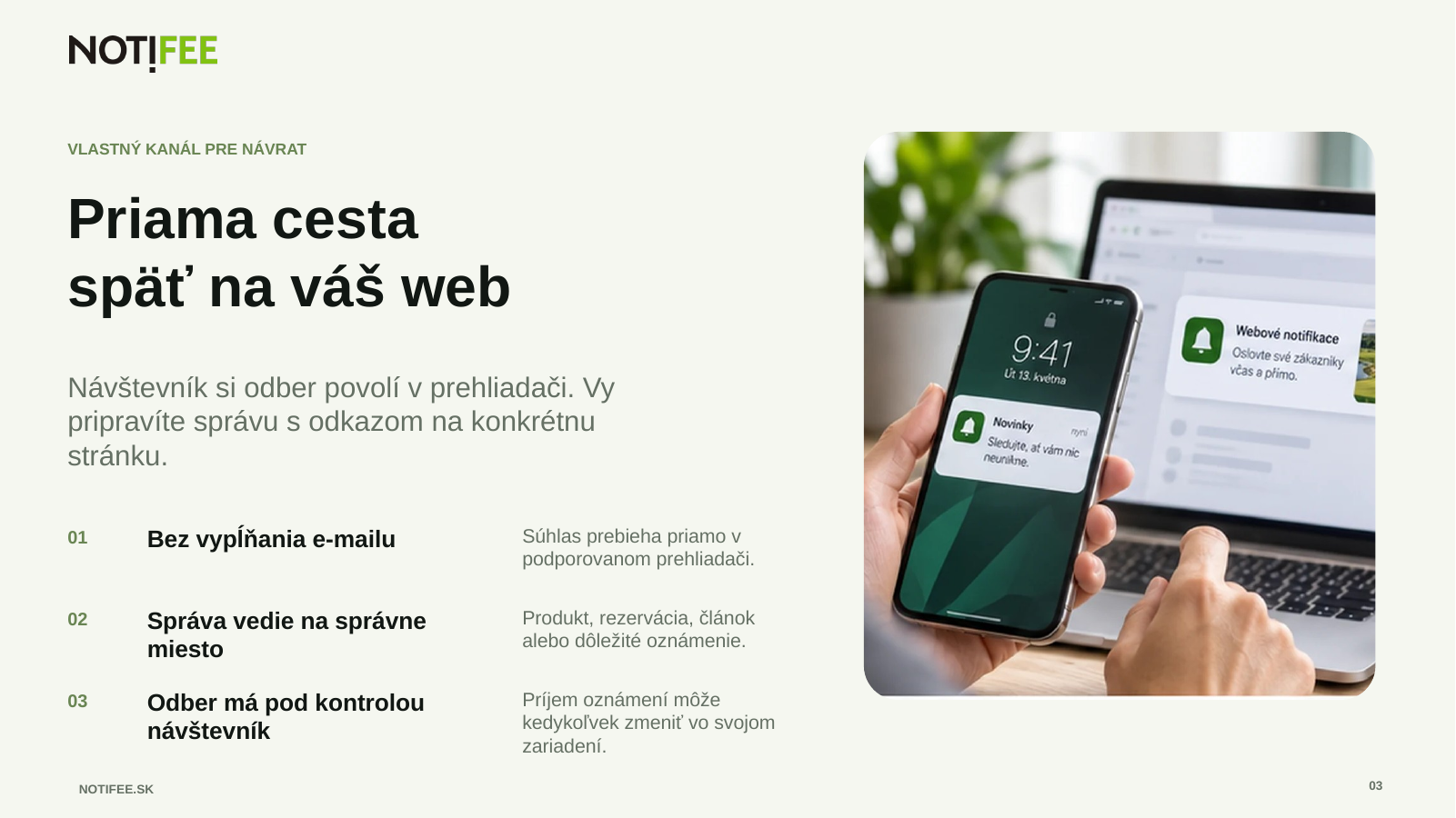 Brožúra NOTIFEE, strana 3 z 11