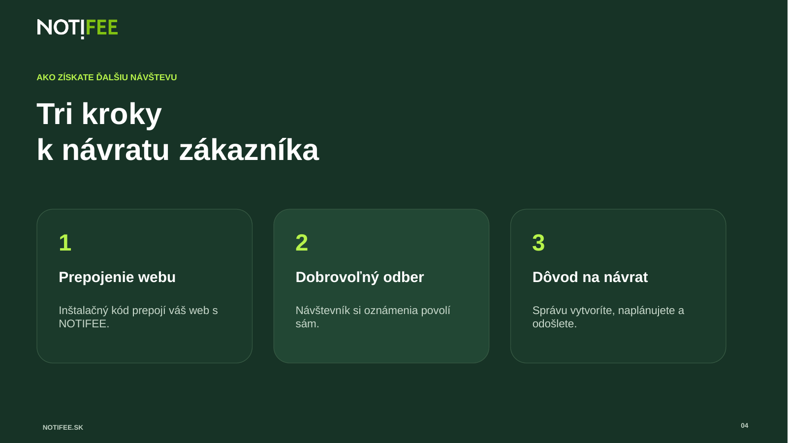 Brožúra NOTIFEE, strana 4 z 11