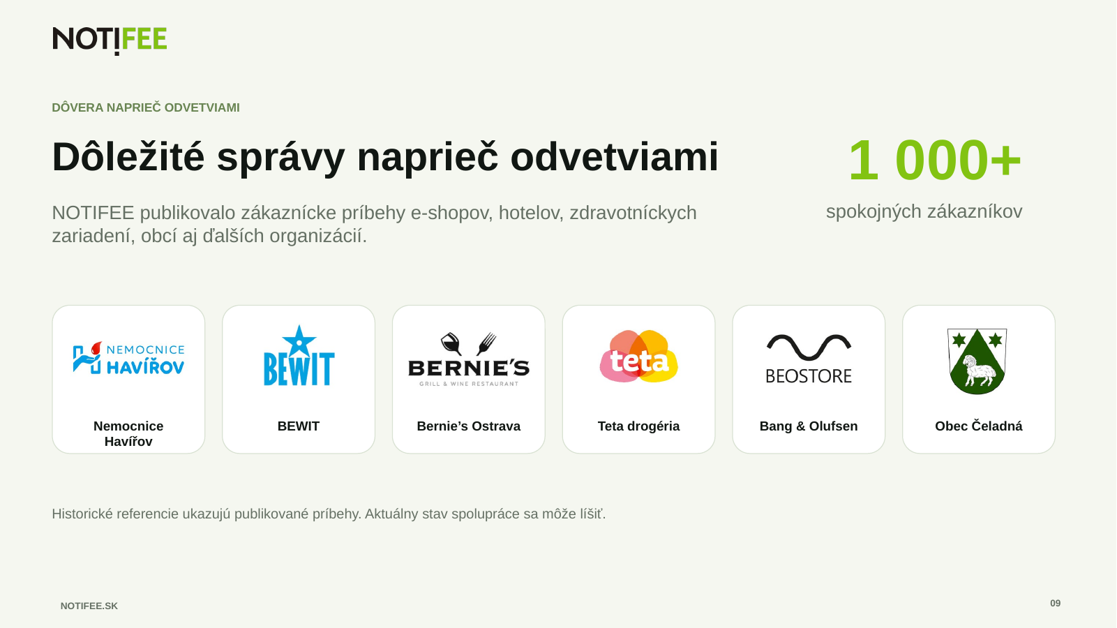 Brožúra NOTIFEE, strana 9 z 11
