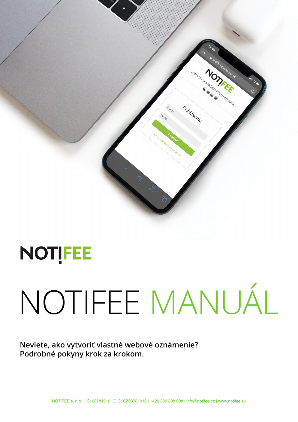Manuál NOTIFEE, strana 1 z 8